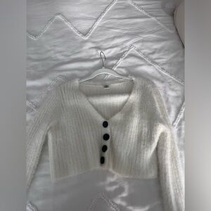 Urban Outfitters Cream Button-Up Cardigan